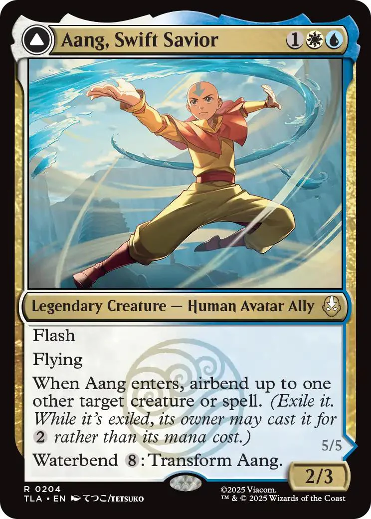 Aang, Swift Savior // Aang and La, Ocean's Fury [204] [Avatar: The Last Airbender] [Non-Foil]