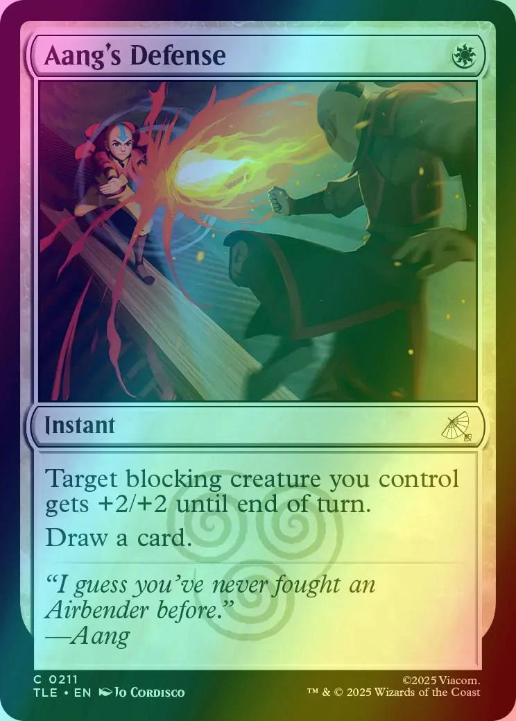 Aang's Defense [211] [Avatar: The Last Airbender Eternal] [Foil]
