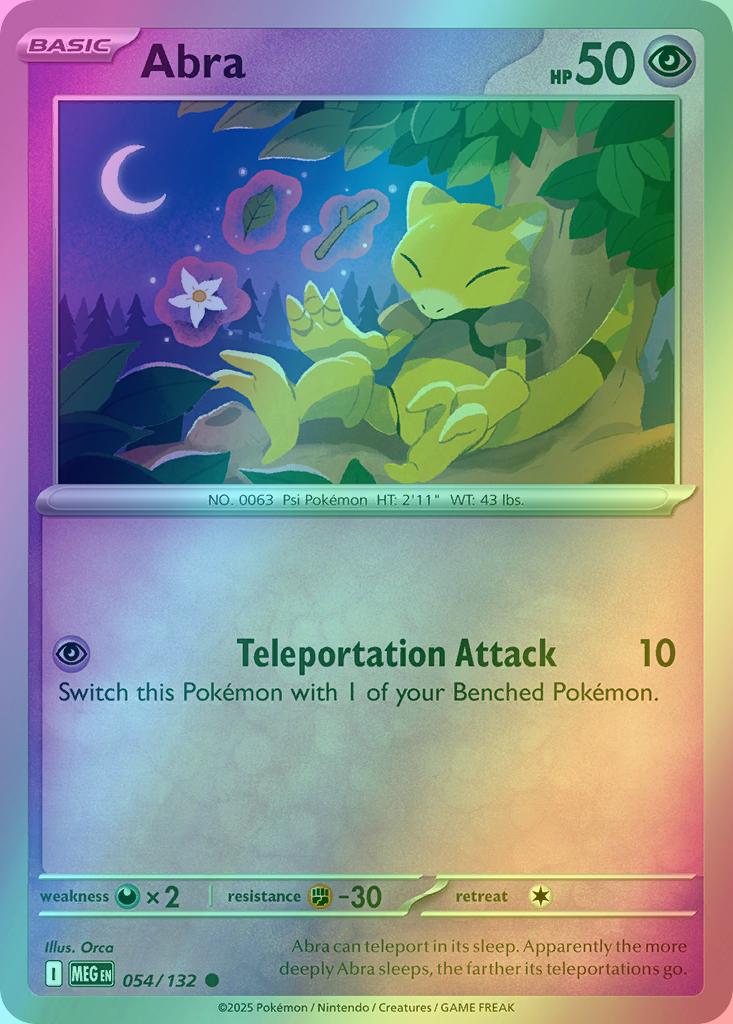 Abra - 054/132 - Common [me01-054] [Reverse Holo]