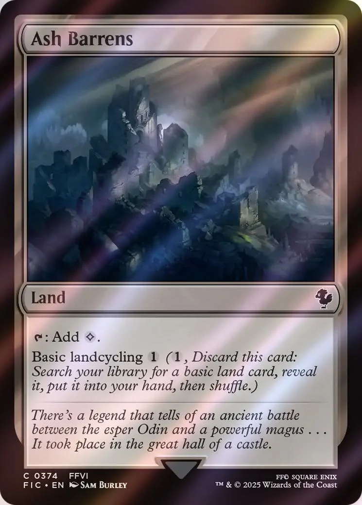 Ash Barrens [374] [FINAL FANTASY: Commander] [Surge Foil]