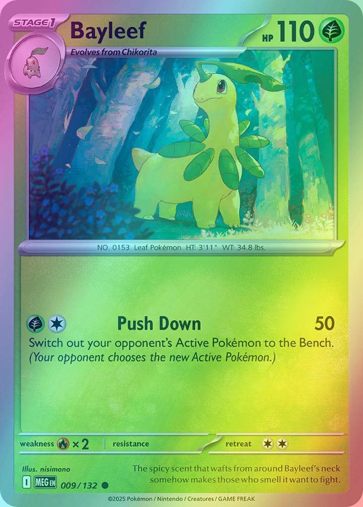 Bayleef - 009/132 - Common [me01-009] [Reverse Holo]