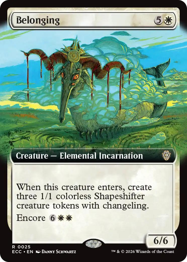 Belonging [25] [Extended Art] [Lorwyn Eclipsed: Commander] [Non-Foil]