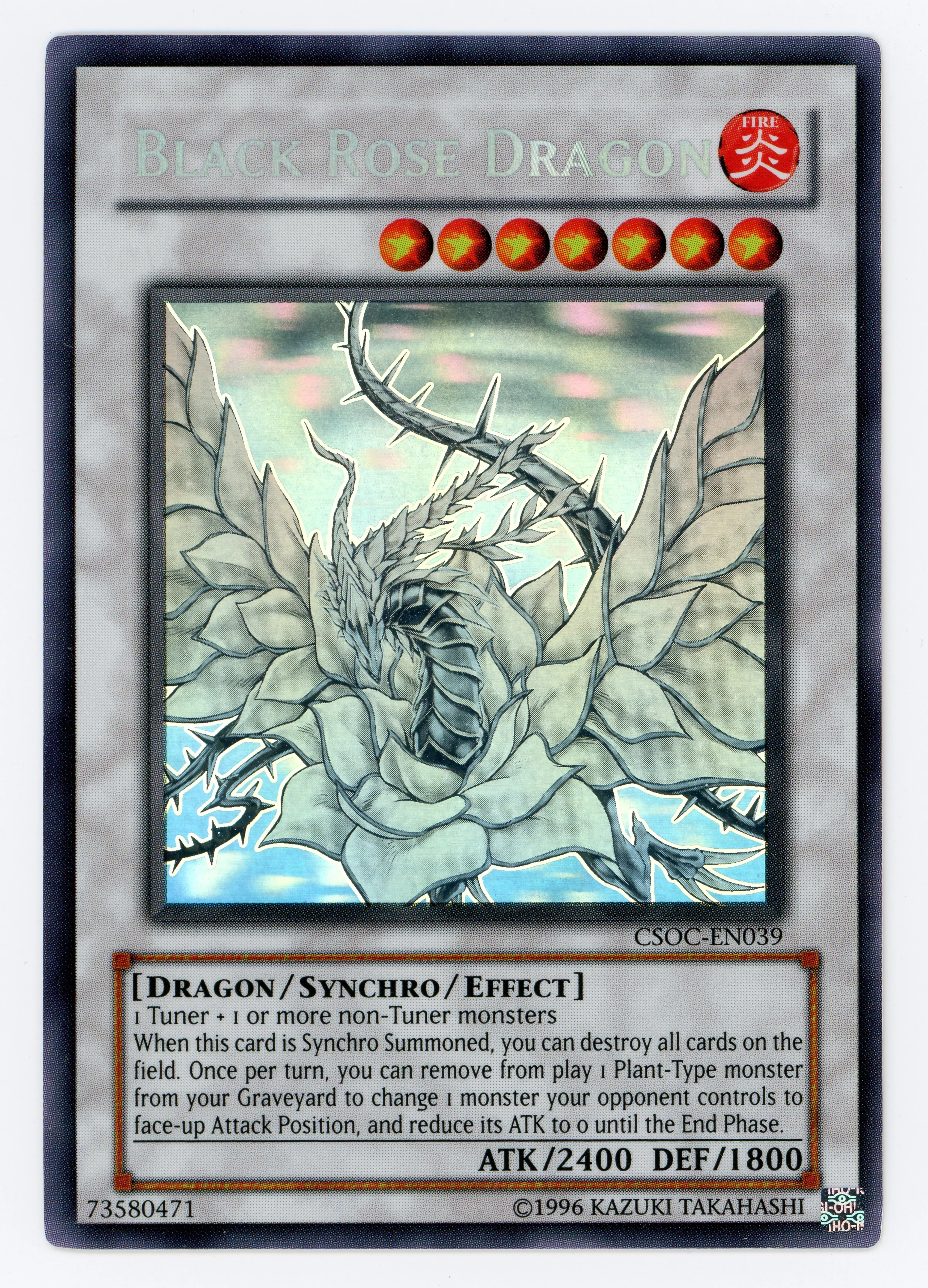 Black Rose Dragon - CSOC-EN039 - Ghost Rare - Unlimited - Scan 15179
