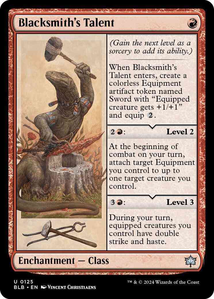 Blacksmith's Talent [125] [Bloomburrow] [Non-Foil]