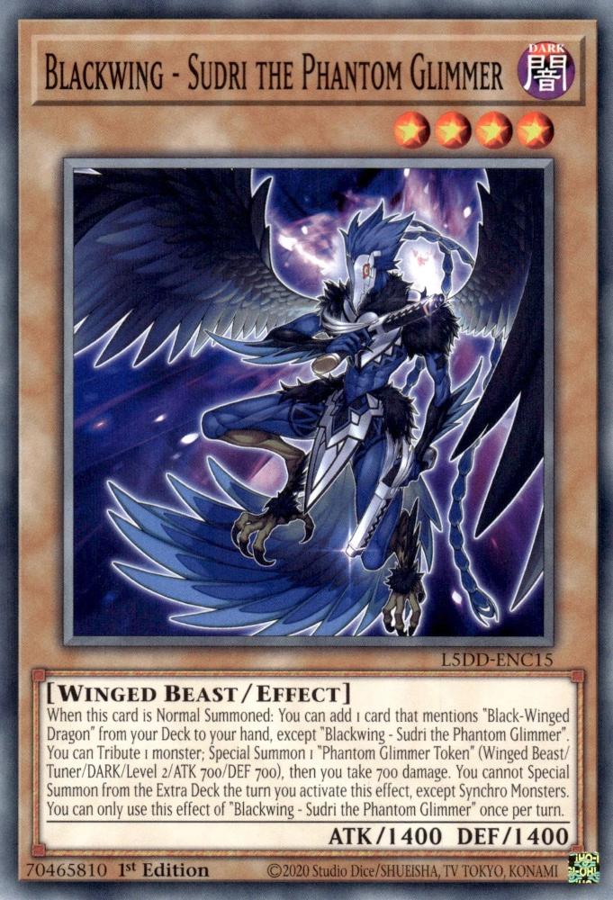 Blackwing - Sudri the Phantom Glimmer - L5DD-ENC15 - Common - 1st Edition