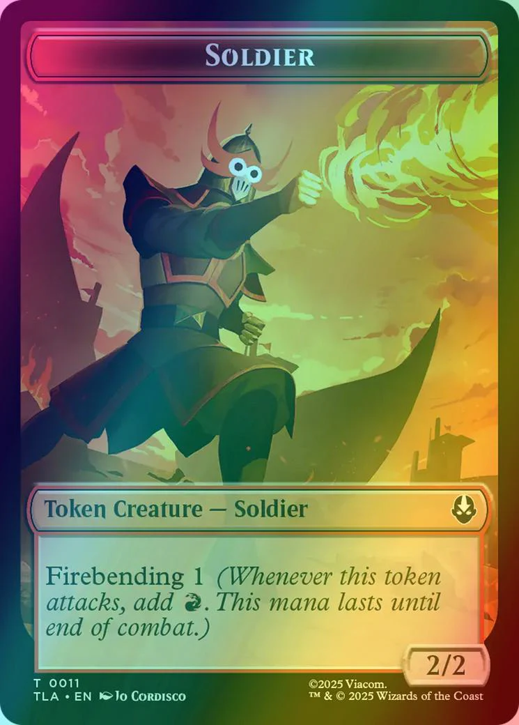 Ally Token (04) // Soldier Token (11) [Avatar: The Last Airbender: Tokens] [Foil] - Image 2