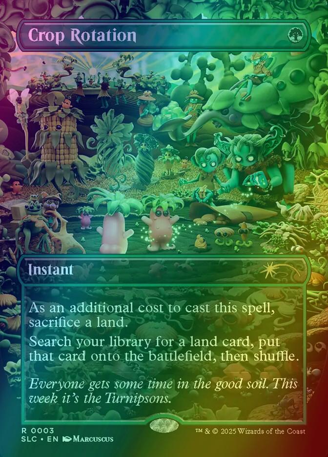 Crop Rotation [0003] [Borderless] [Encyclopedia of Magic] [Secret Lair Countdown] [Foil]