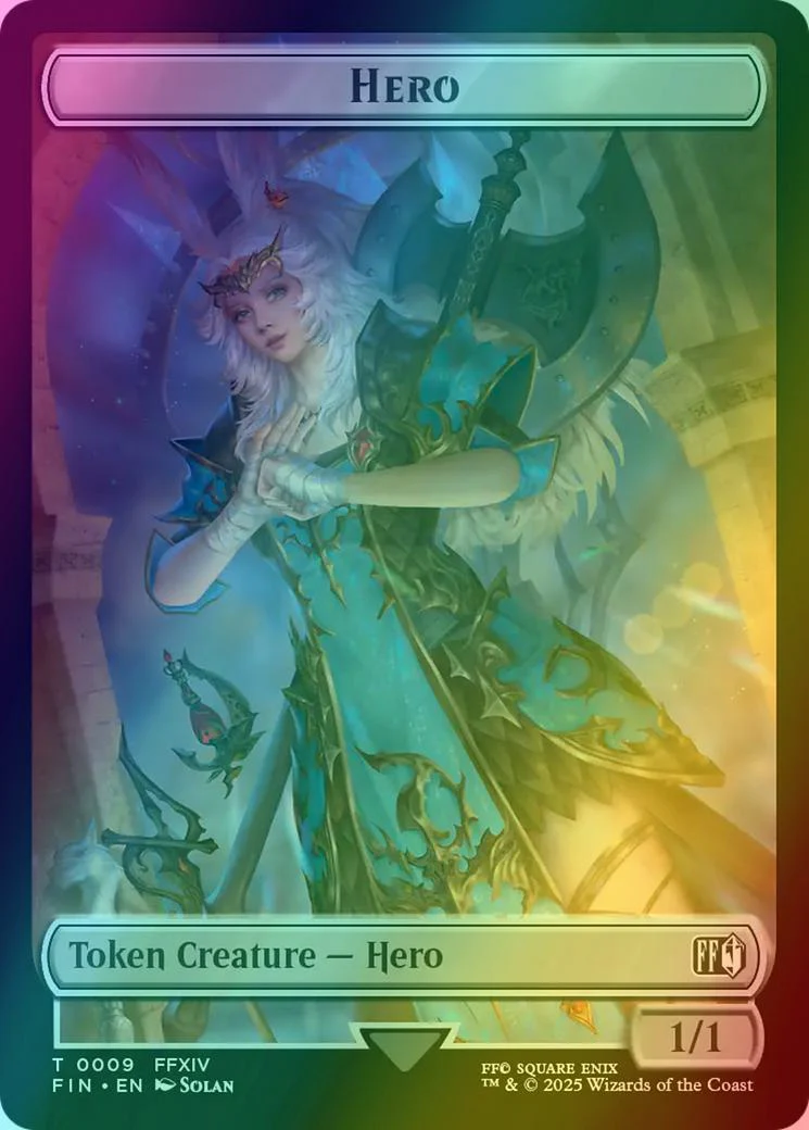 Frog Token (18) // Hero Token (09) [FINAL FANTASY: Tokens] [Foil] - Image 2
