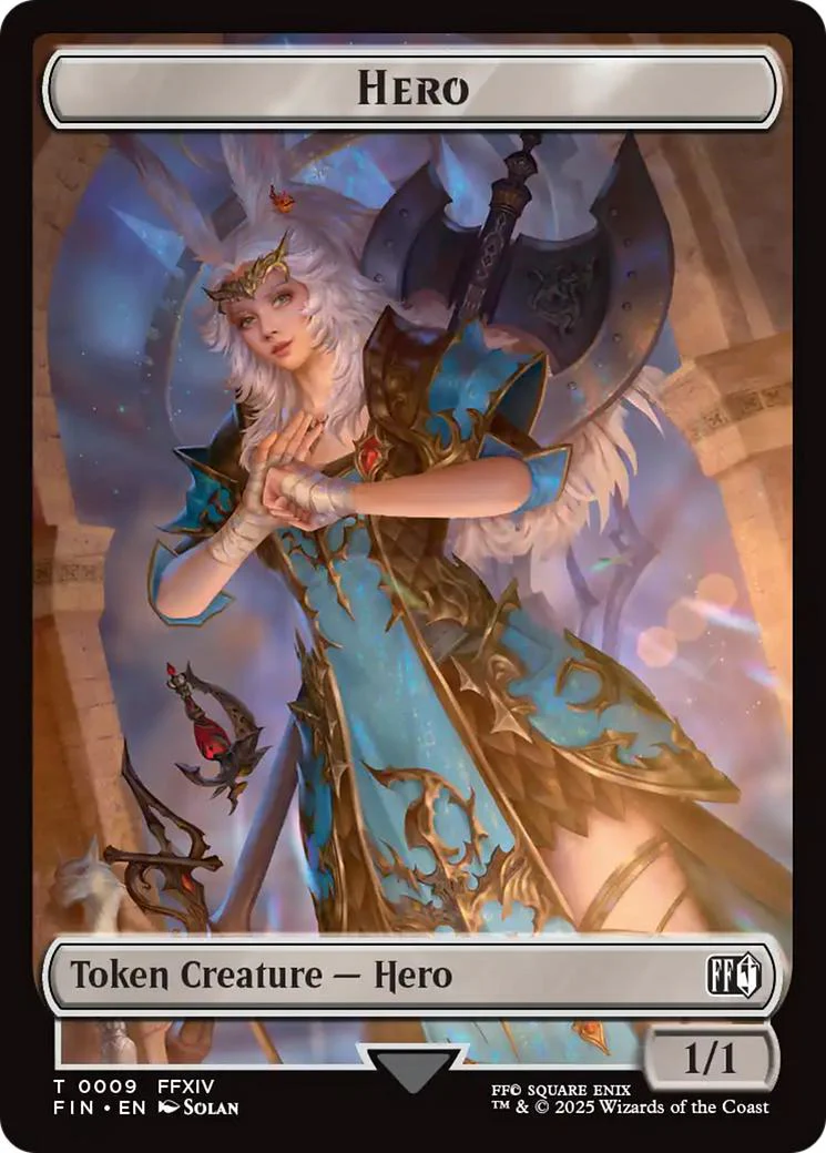 Frog Token (18) // Hero Token (09) [FINAL FANTASY: Tokens] [Non-Foil] - Image 2