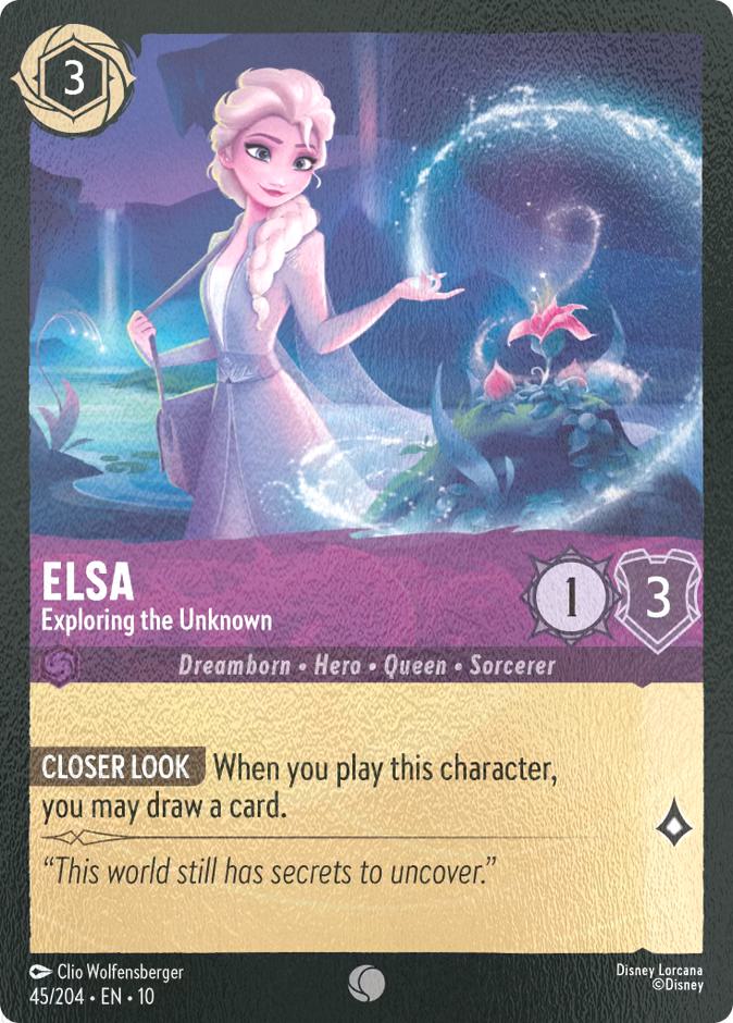 Elsa - Exploring the Unknown - 45/204 [Whispers in the Well] [Cold Foil]