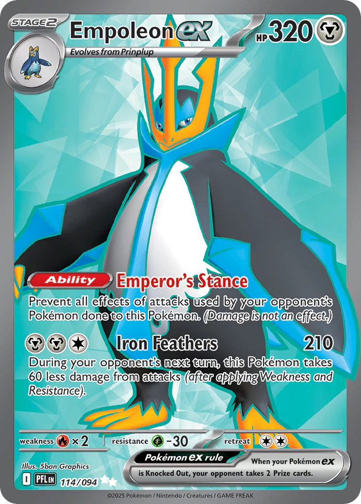 Empoleon ex - 114/094 - Ultra Rare [me02-114] [Ultra]