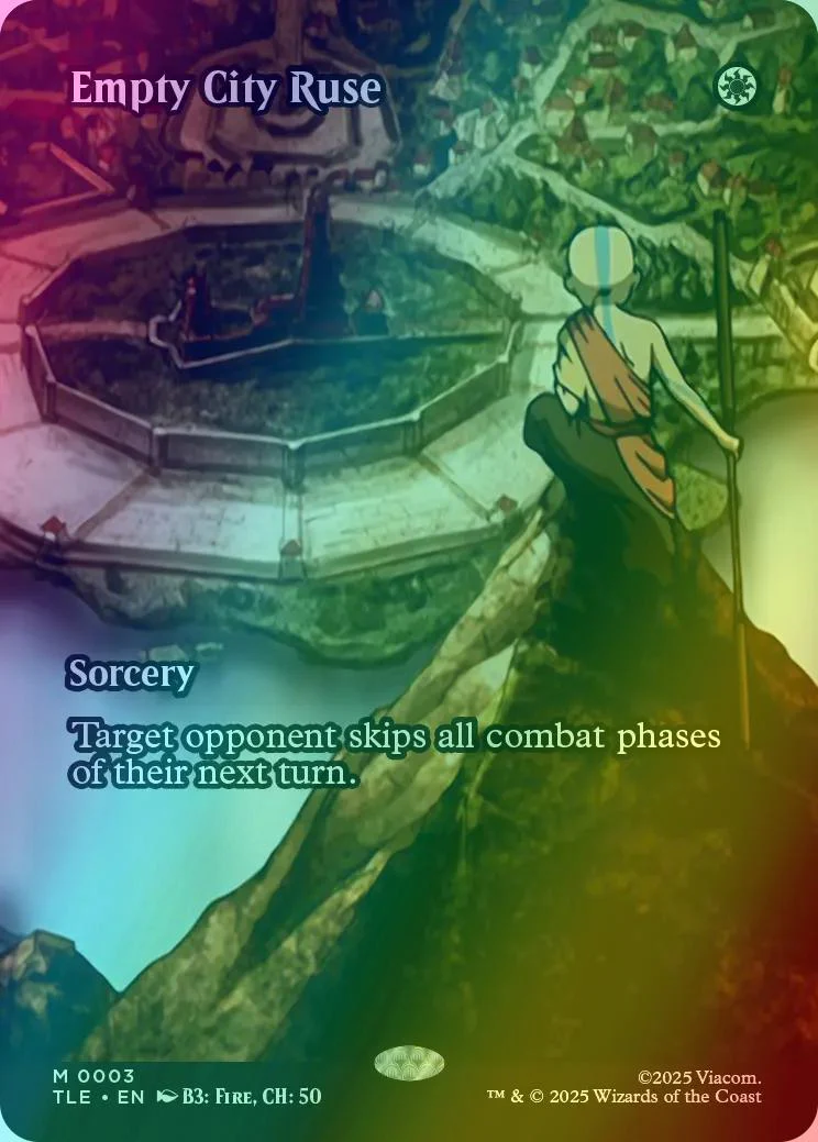 Empty City Ruse [3] [Borderless] [Source Material] [Avatar: The Last Airbender Eternal] [Foil]