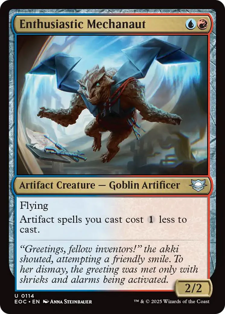 Enthusiastic Mechanaut [114] [Edge of Eternities: Commander] [Non-Foil]
