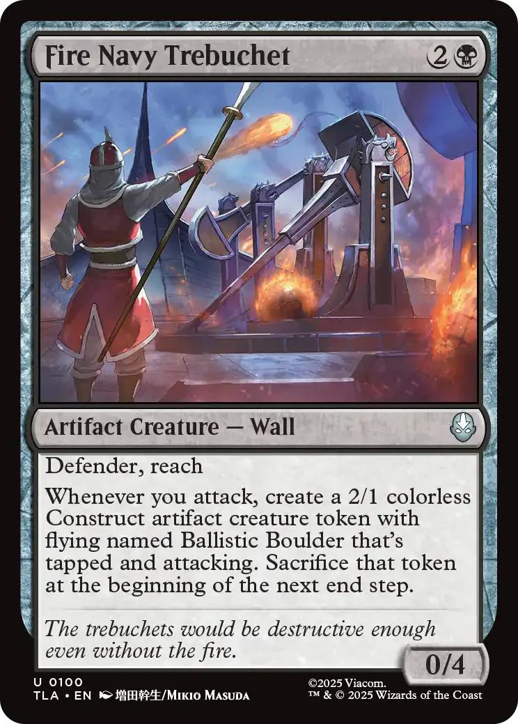 Fire Navy Trebuchet [100] [Avatar: The Last Airbender] [Non-Foil]