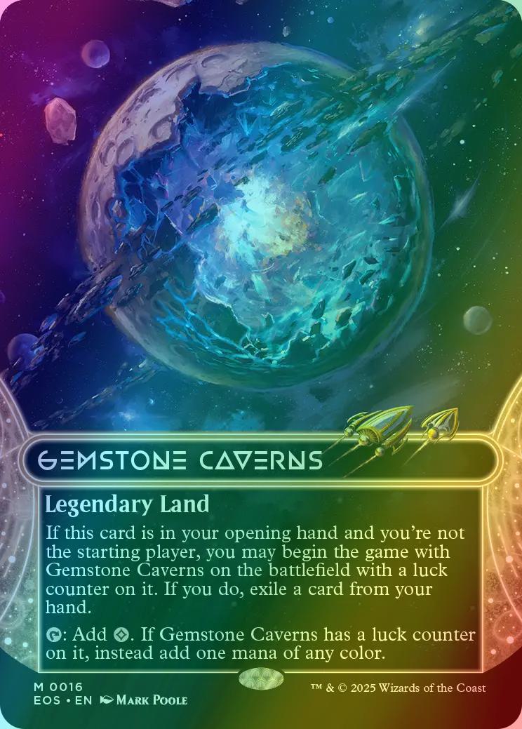 Gemstone Caverns [16] [Borderless] [Edge of Eternities: Stellar Sights] [Foil]