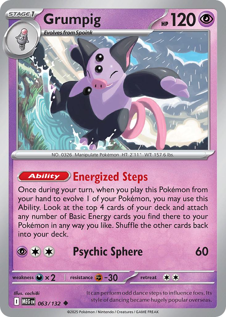 Grumpig - 063/132 - Uncommon [me01-063] [Non-Holo]