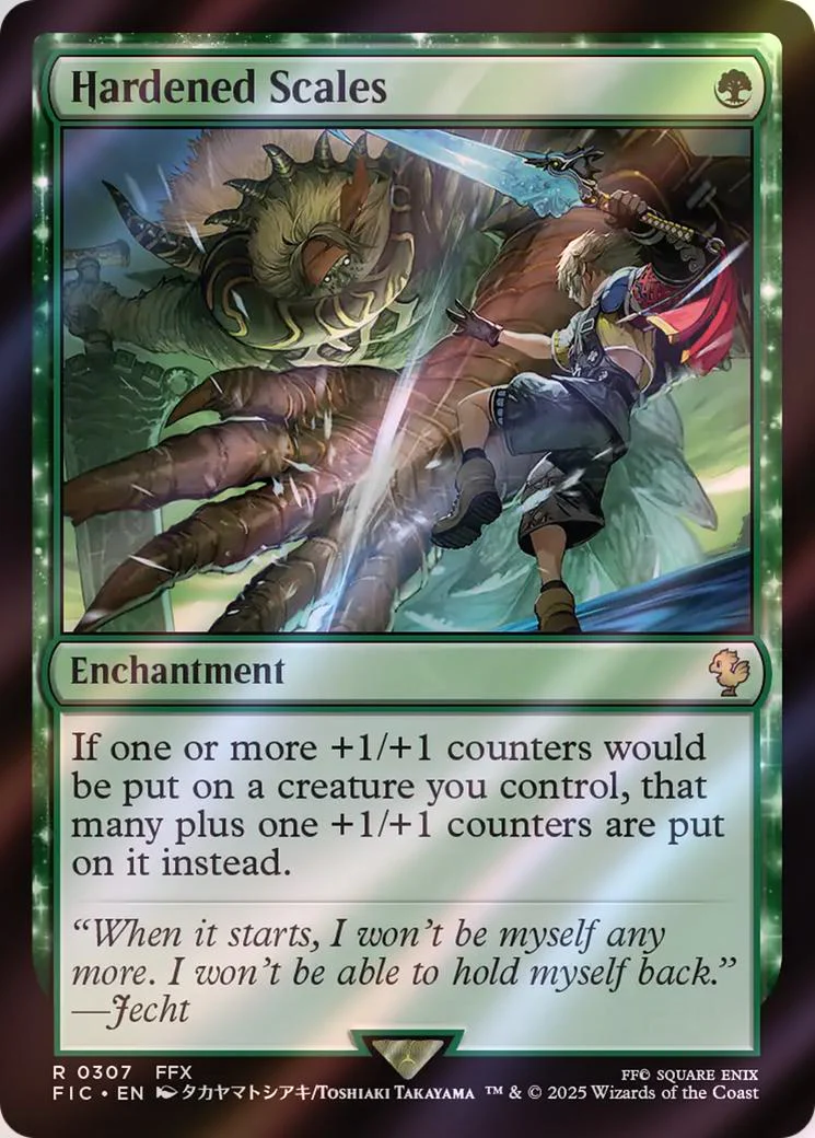 Hardened Scales [307] [FINAL FANTASY: Commander] [Surge Foil]