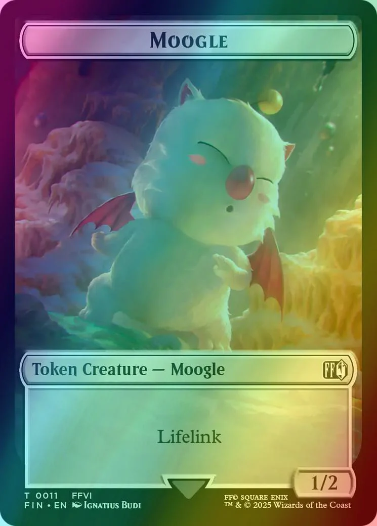 Hero Token (05) // Moogle Token (11) [FINAL FANTASY: Tokens] [Foil] - Image 2