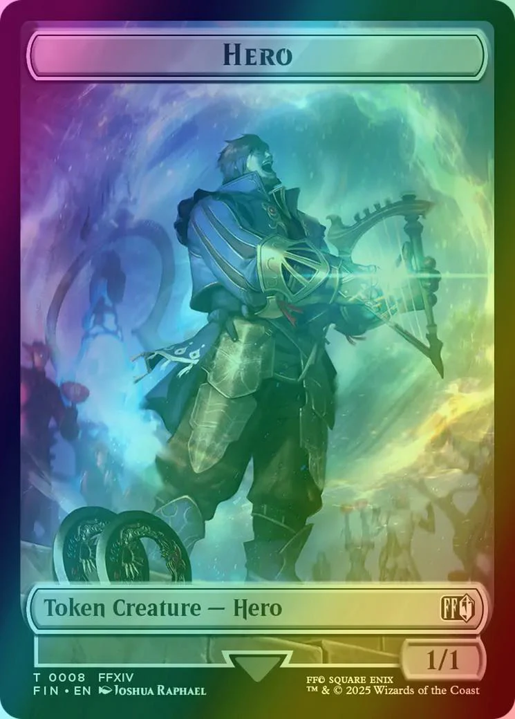 Hero Token (08) // Robot Warrior Token (12) [FINAL FANTASY: Tokens] [Foil]