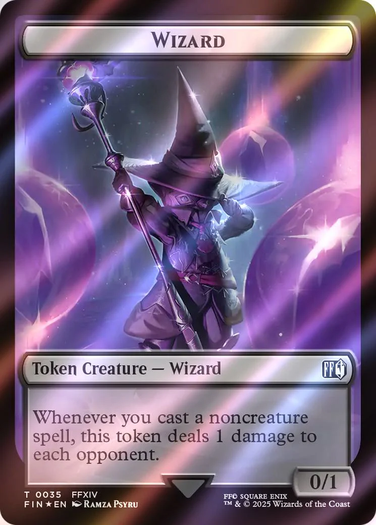 Hero Token (30) // Wizard Token (35) [FINAL FANTASY: Tokens] [Surge Foil] - Image 2