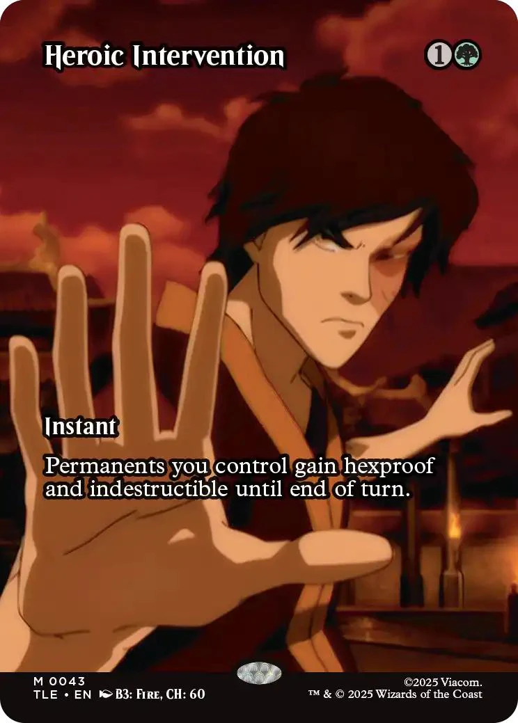 Heroic Intervention [43] [Borderless] [Source Material] [Avatar: The Last Airbender Eternal] [Non-Foil]