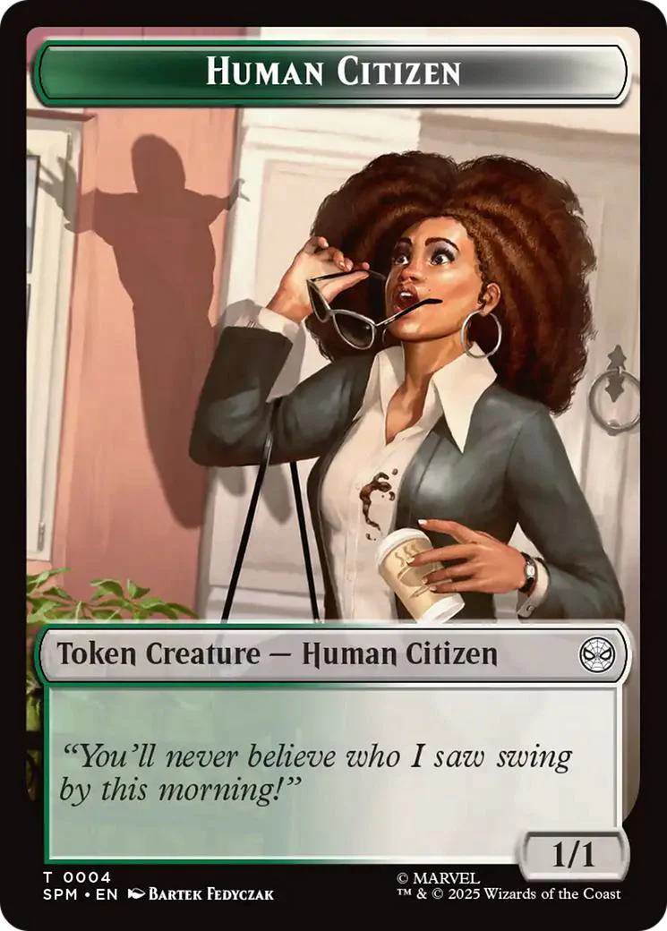 Copy Token (01) // Human Citizen Token (04) [Marvel's Spider-Man: Tokens] [Non-Foil] - Image 2
