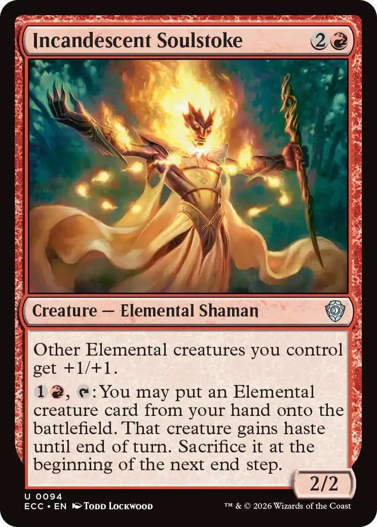 Incandescent Soulstoke [94] [Lorwyn Eclipsed: Commander] [Non-Foil]