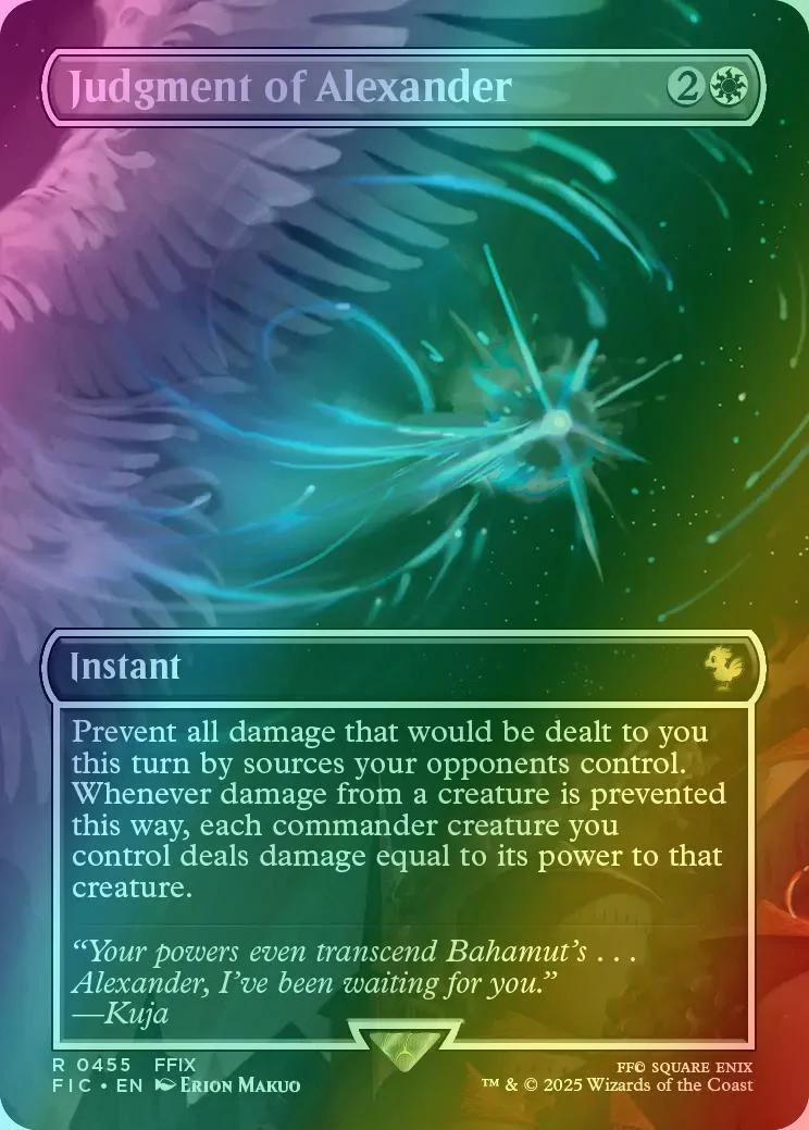Judgment of Alexander [455] [Borderless] [Scene] [FINAL FANTASY: Commander] [Foil]