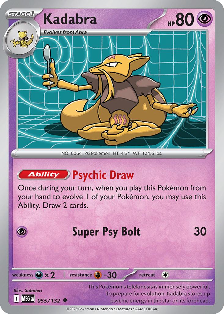 Kadabra - 055/132 - Uncommon [me01-055] [Non-Holo]