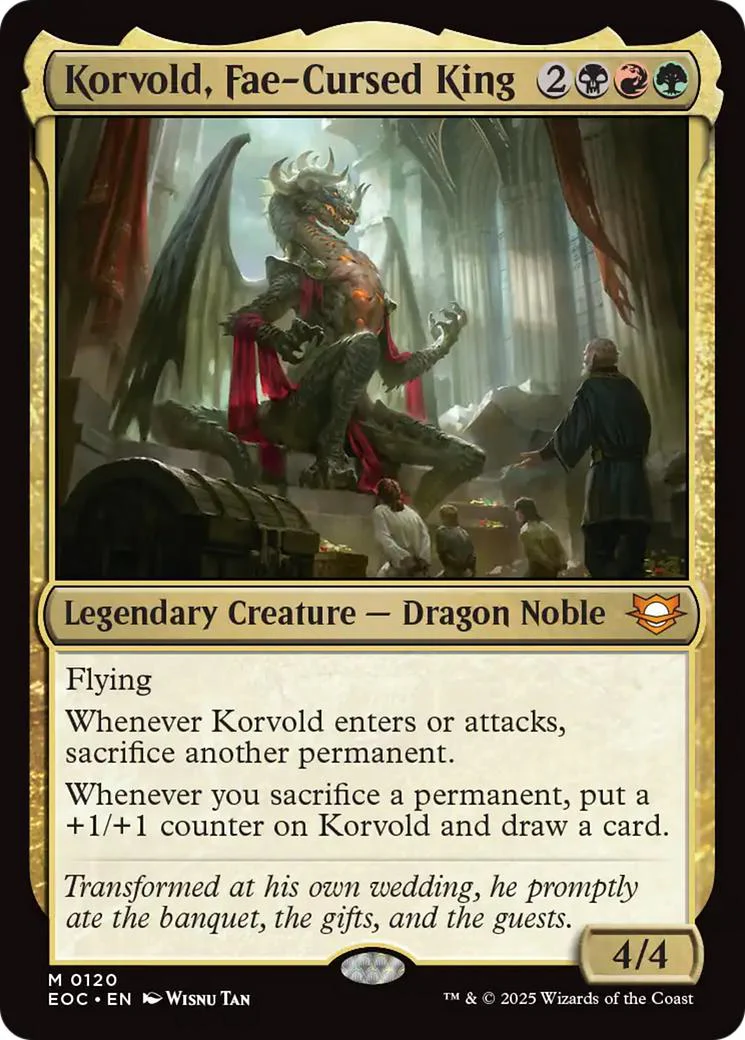 Korvold, Fae-Cursed King [120] [Edge of Eternities: Commander] [Non-Foil]
