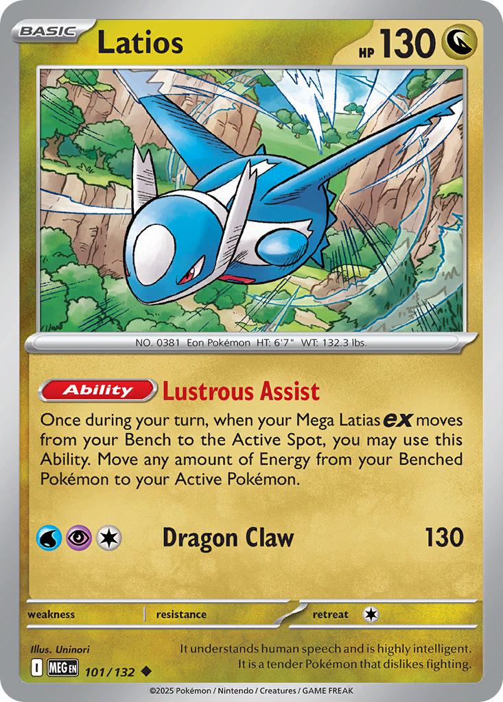 Latios - 101/132 - Uncommon [me01-101] [Non-Holo]