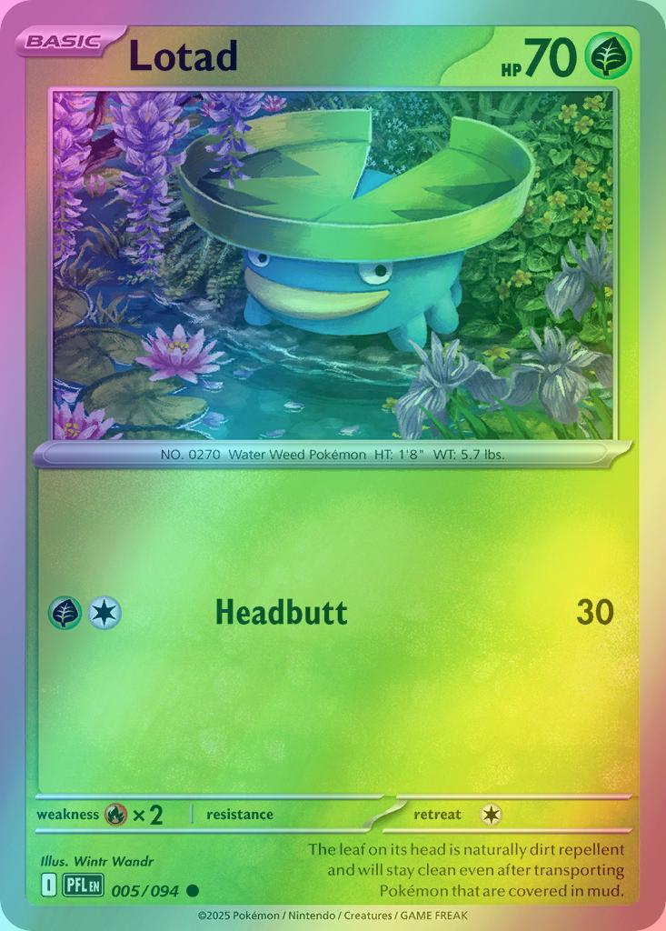 Lotad - 005/094 - Common [me02-005] [Reverse Holo]