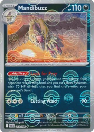 Mandibuzz - Poké Ball Pattern - 064/086 - Uncommon [sv105w-064] [Reverse Holo]