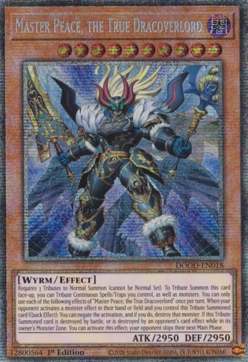 Master Peace, the True Dracoverlord - DOOD-EN018 - Starlight Rare - 1st Edition