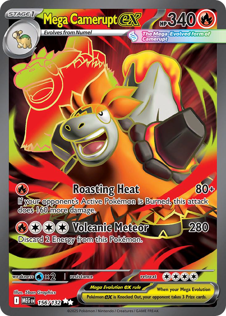 Mega Camerupt ex - 156/132 - Ultra Rare [me01-156] [Ultra]