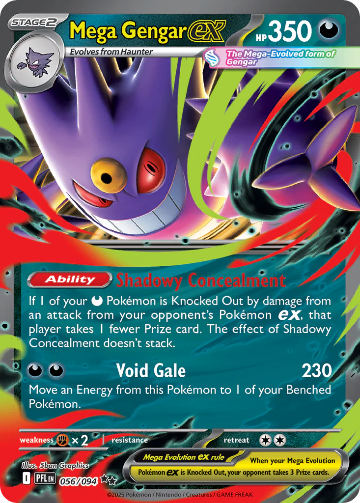 Mega Gengar ex - 056/094 - Double Rare [me02-056] [Ultra]