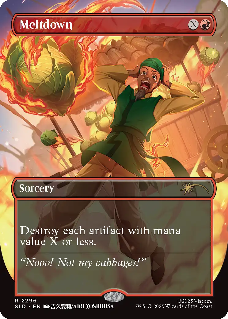 Meltdown [2296] [Borderless] [My cabbages!] [Secret Lair Drop] [Non-Foil]