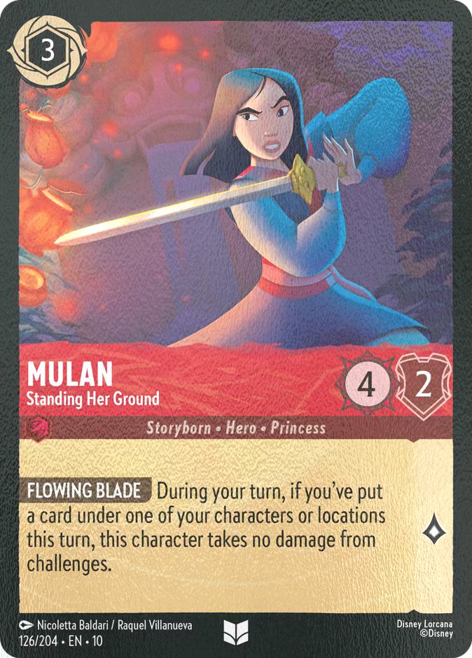 Mulan - Standing Her Ground - 126/204 [Whispers in the Well] [Cold Foil]