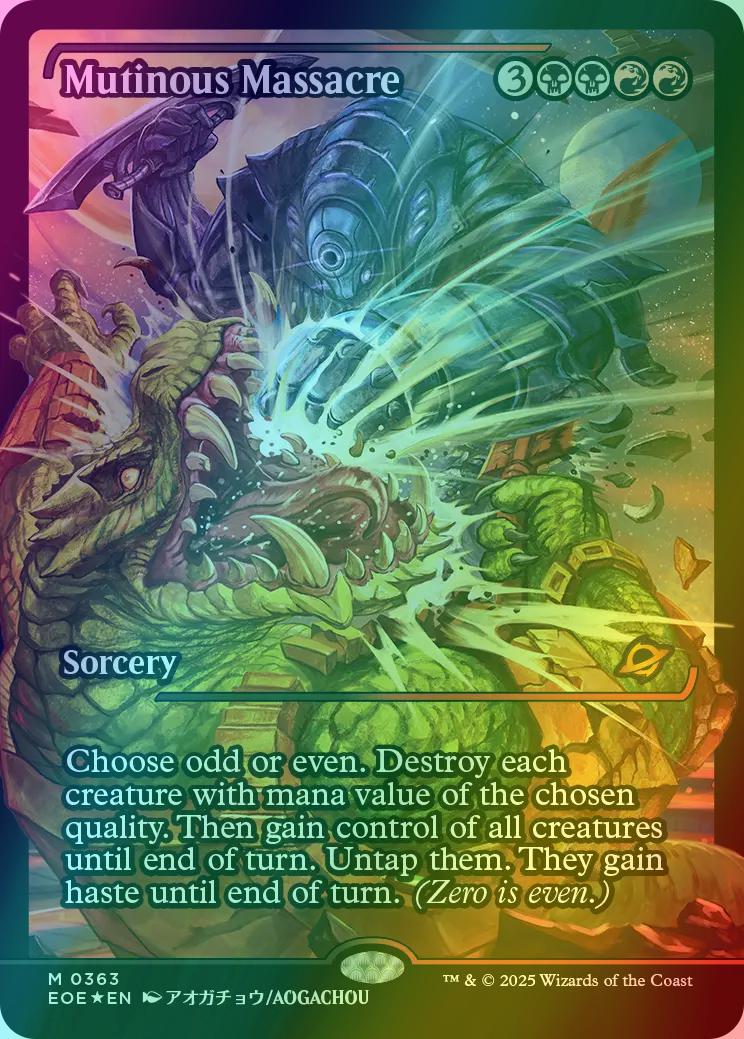 Mutinous Massacre [363] [Japan Showcase] [Edge of Eternities] [Foil]