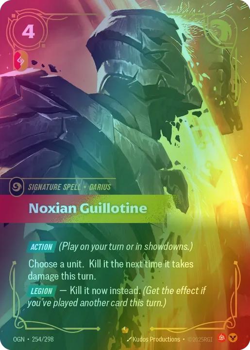 Noxian Guillotine - 254/298 [Origins] [Foil]
