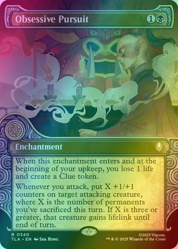 Obsessive Pursuit [340] [Elemental Frame] [Avatar: The Last Airbender] [Foil]