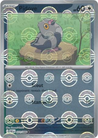 Pidove - Poké Ball Pattern - 071/086 - Common [sv105b-071] [Reverse Holo]