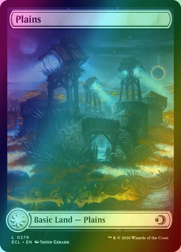 Plains [279] [Full Art] [Shadowmoor] [Lorwyn Eclipsed] [Foil]