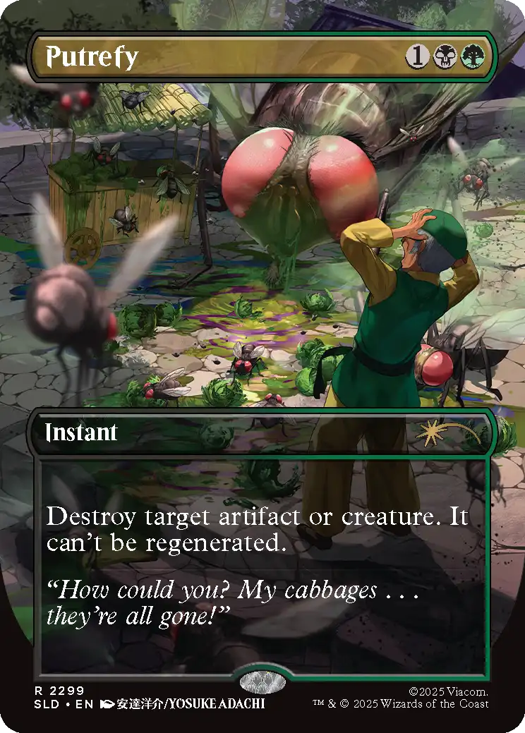 Putrefy [2299] [Borderless] [My cabbages!] [Secret Lair Drop] [Non-Foil]