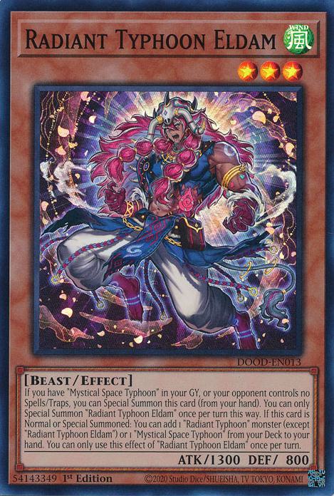 Radiant Typhoon Eldam - DOOD-EN013 - Super Rare - 1st Edition