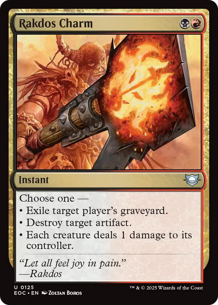 Rakdos Charm [125] [Edge of Eternities: Commander] [Non-Foil]