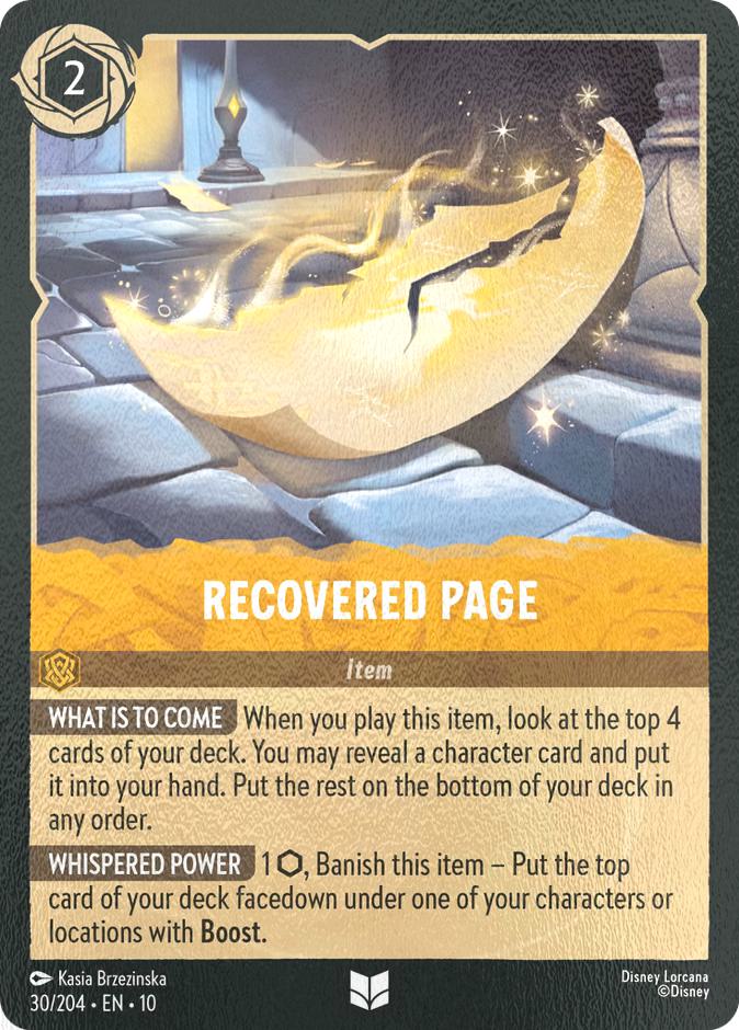 Recovered Page - 30/204 [Whispers in the Well] [Cold Foil]
