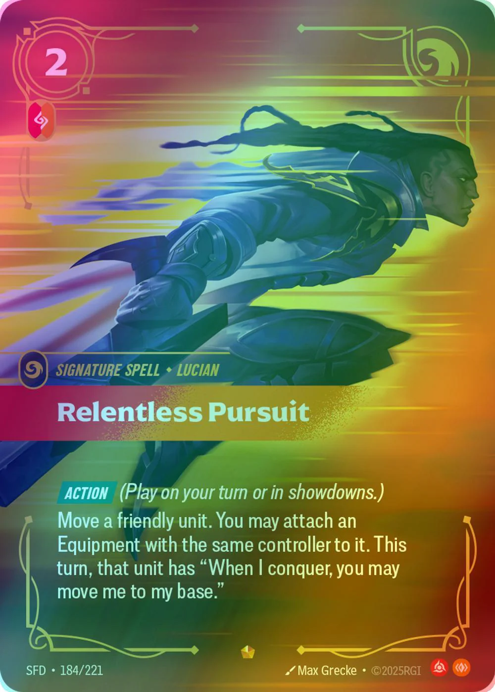 Relentless Pursuit - 184/221 [Spiritforged] [Foil]