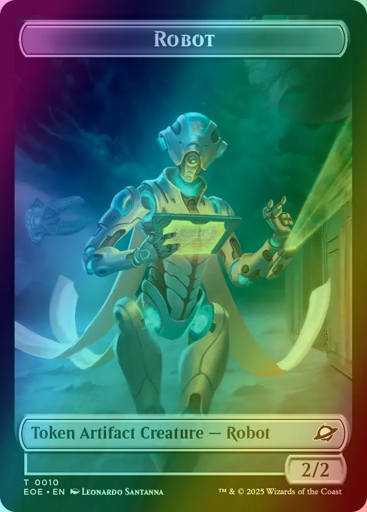 Robot Token (10) // Sliver Token (01) [Edge of Eternities: Tokens] [Foil]