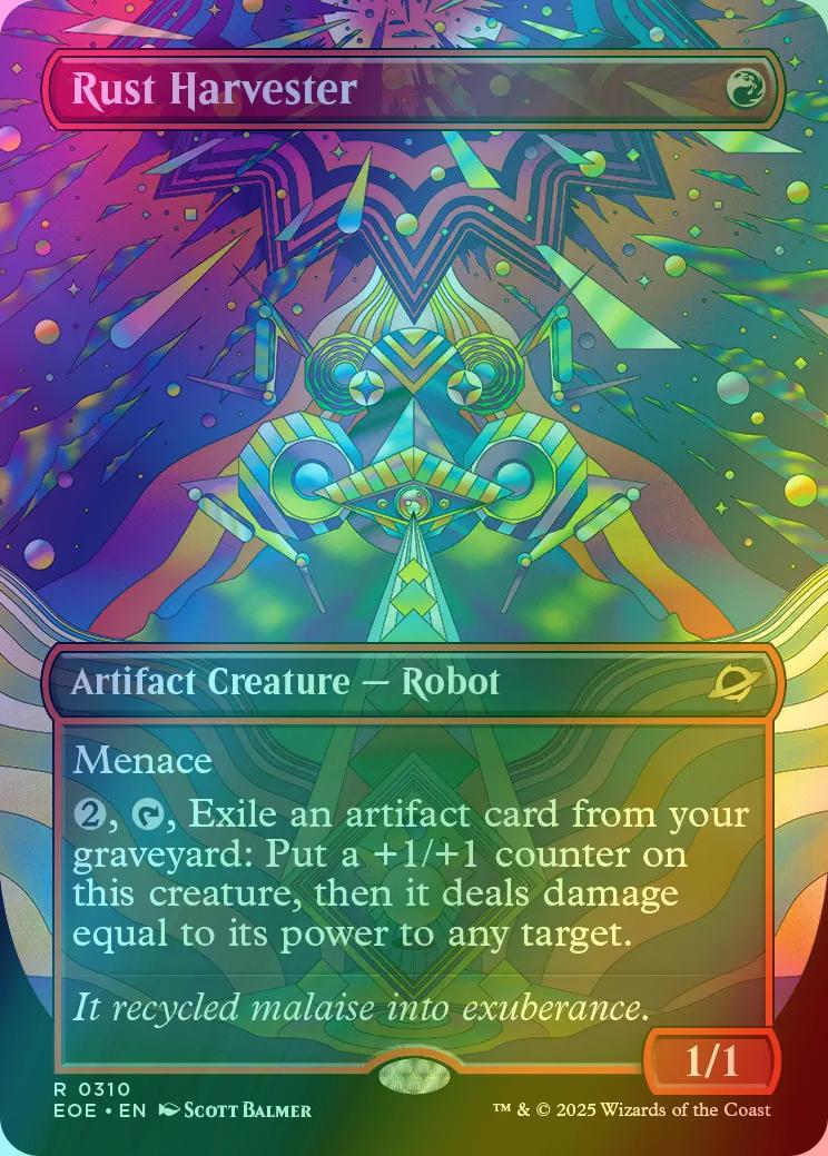 Rust Harvester [310] [Borderless] [Surreal Space] [Edge of Eternities] [Foil]